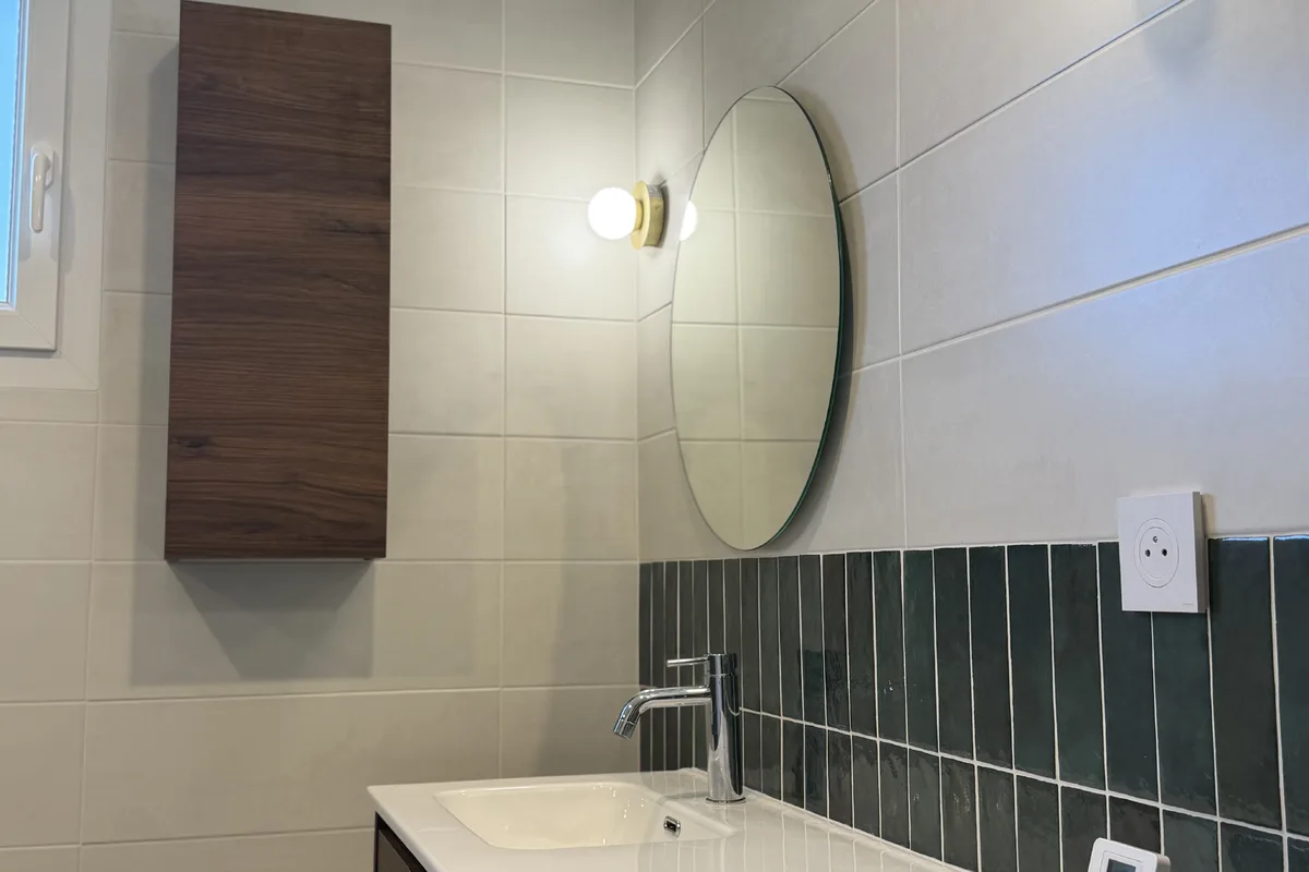 Après - Rénovation complète d’une salle de bains à Orgères