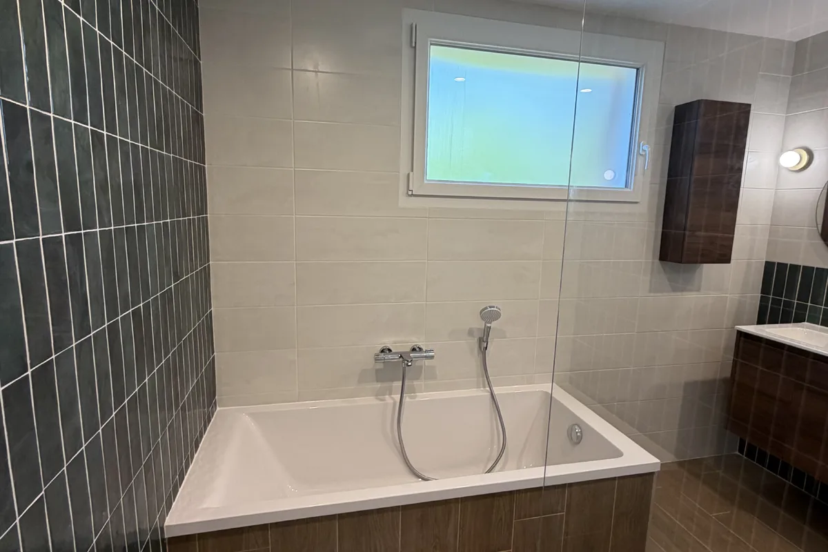 Après - Rénovation complète d’une salle de bains à Orgères