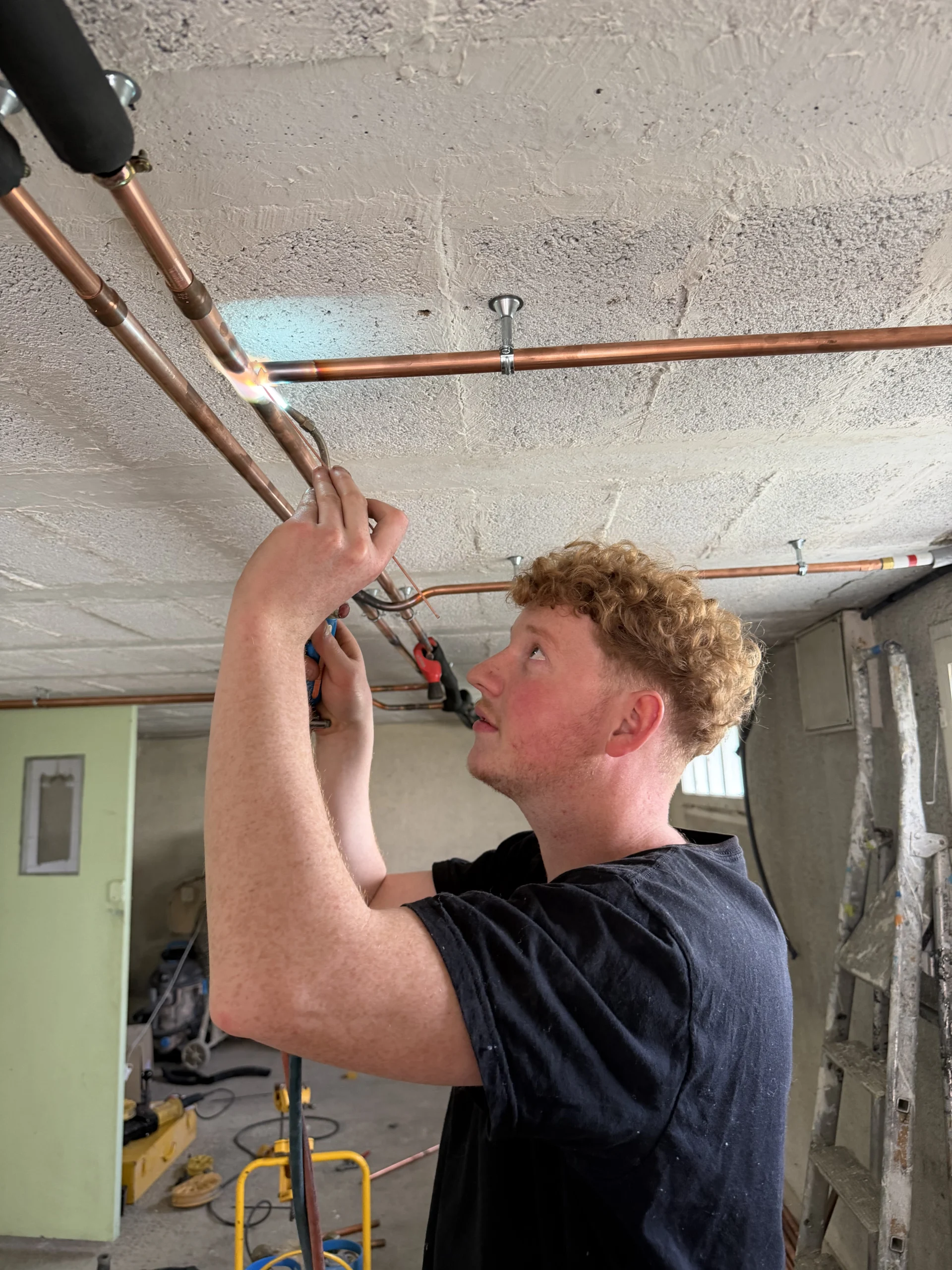 TLF Plomberie au travail